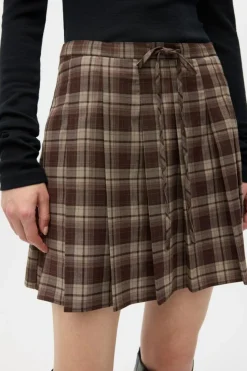 Enriver Mini Nederdel, Chocolate Check, 40