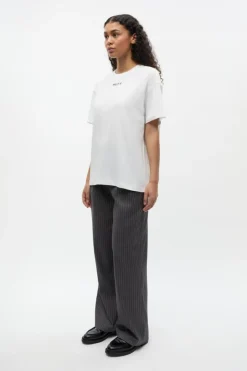 Enwilla Bukser, Grey/White Pinstriped, 36