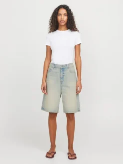 Erin Baggy Shorts, Light Blue Denim Vintage Wash, L