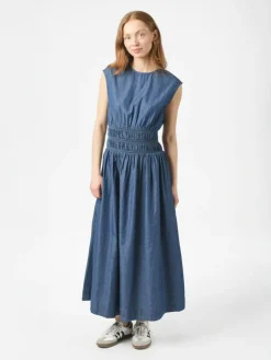 Esmy Denim Kjole, Blue, 38