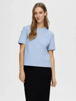 Essential Boxy T-shirt, Cashmere Blue, S