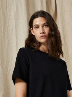 Essential Boxy T-shirt, Sort, M