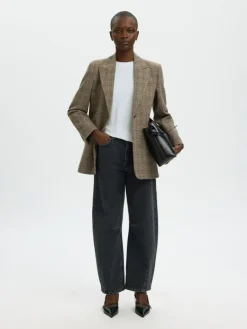 Essential Langærmet T-shirt, Bright White, L