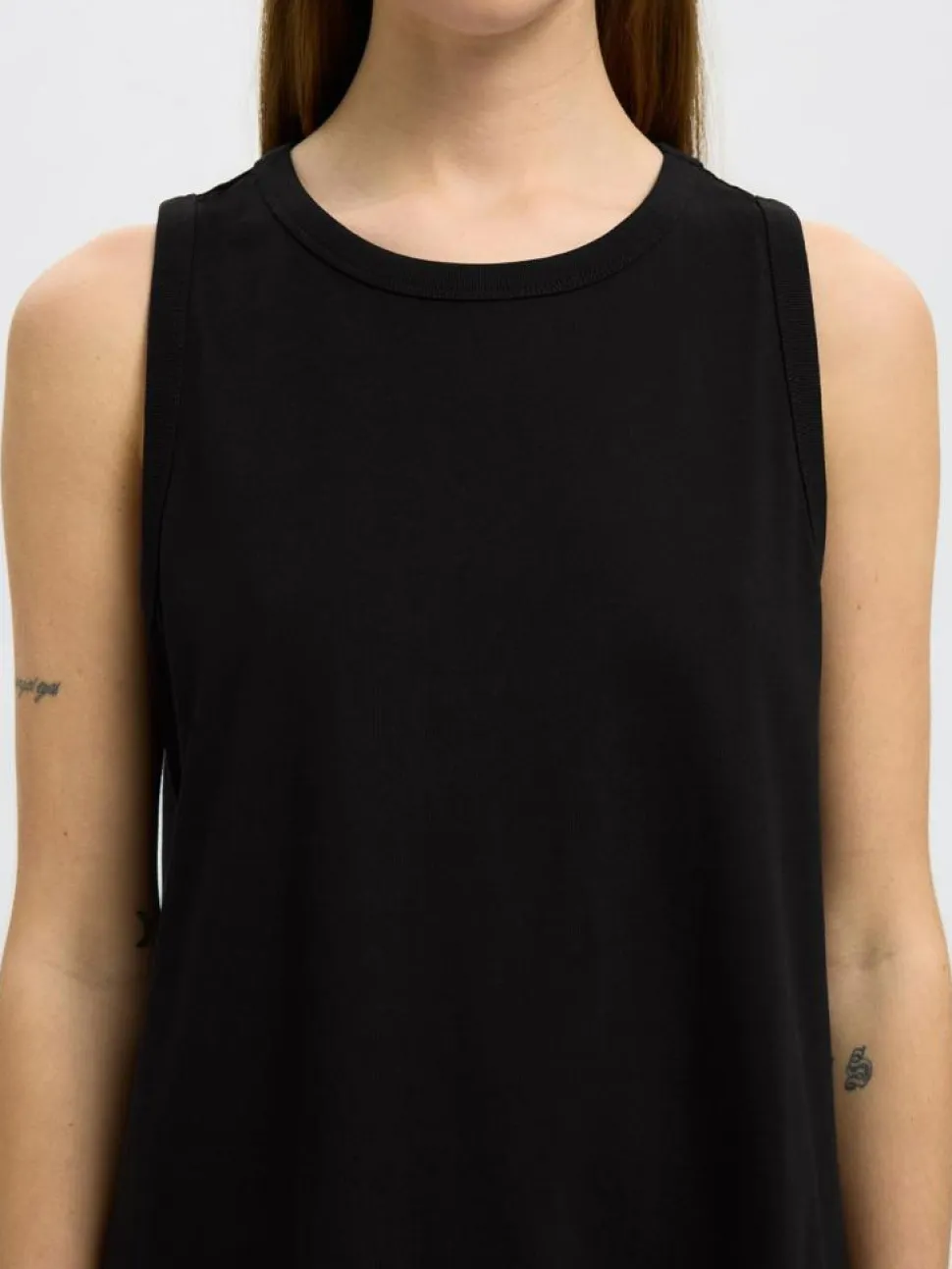 Essential Tank Kjole, Black, S
