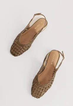 Evans Slingback Ballerinasko, Olive, 38