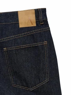 Eveline Barrel Jeans, Dark Blue Denim, W33/L32
