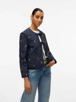 Evelyn Short Jakke, Navy Blazer, XL