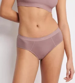 Ever Ease 2-pak Hipsters, Foggy Mauve, L