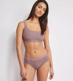 Ever Ease 2-pak Hipsters, Foggy Mauve, L