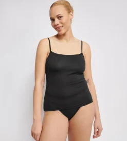 Ever Ease Spaghetti Top, Black, L