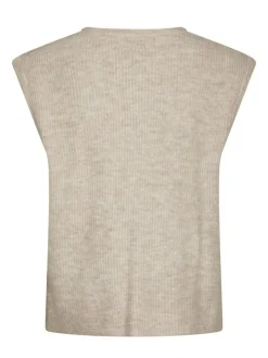 Everest Knit Vest, Sand Melange, 36