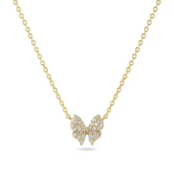 Farfalla Halskæde, Gold Plated, 45 cm