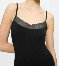 Feel of Modal Spaghetti Top, Black, XS