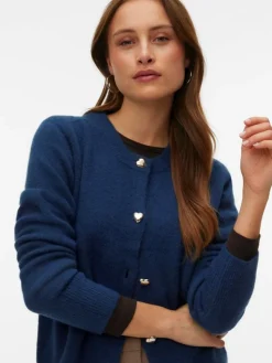 Fiona Cardigan, Dark Denim, XL