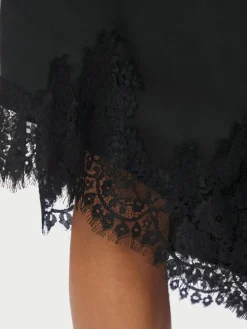 Fiora Lace Nederdel, Black, 40