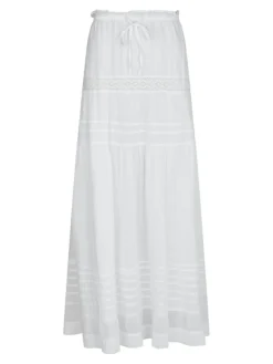 Fippo S Voile Nederdel, White, 42