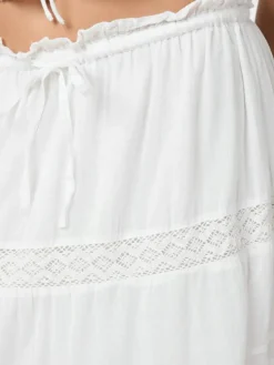 Fippo S Voile Nederdel, White, 42