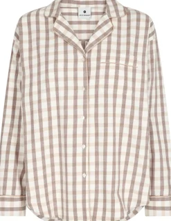 Flannel Pyjamasskjorte, Brun, XL