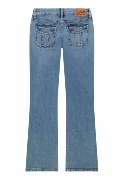 Flap Pocket Jessica Bootcut Jeans, Lapis Blue, W31/L31