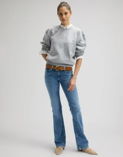 Flap Pocket Jessica Bootcut Jeans, Lapis Blue, W31/L31