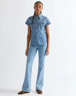 Flare Jeans, Velvet Sky, W32/L32