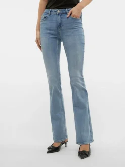 Flash Flared Jeans, Light Blue Denim, XS/L34