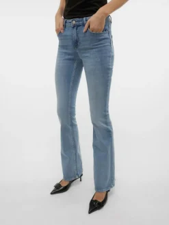 Flash Flared Jeans, Light Blue Denim, XS/L34