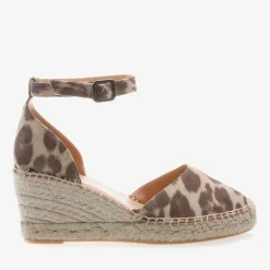 Flora Braid Højhælede Sandaler, Brown, 40