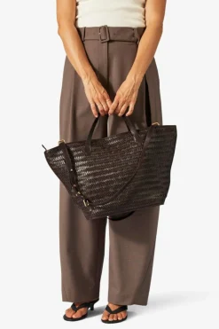 Flora Shopper, Dark Brown