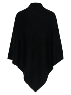 Fortuna Højhalset Poncho, Black, One size