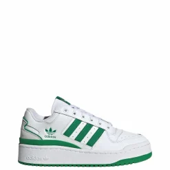 Forum Bold Stripes Sneakers, White/Green, 37 1/3
