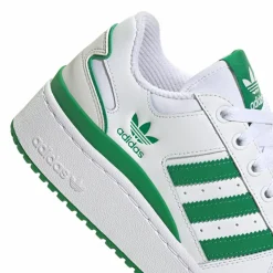 Forum Bold Stripes Sneakers, White/Green, 37 1/3