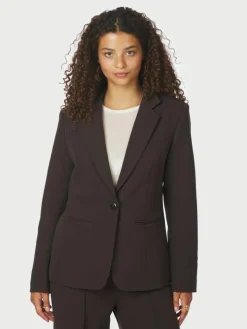 Francine Suit Blazer, Dark Brown, 40