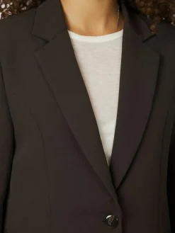 Francine Suit Blazer, Dark Brown, 40