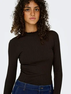 Fransiska Bluse, Black Coffee, L