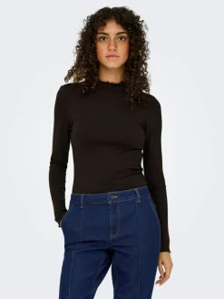 Fransiska Bluse, Black Coffee, L