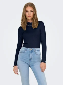 Fransiska Bluse, Navy Blazer, M