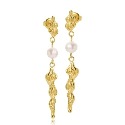 Freja Øreringe, Gold Plated