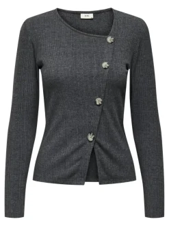 Freya Cardigan, Dark Grey Melange, M
