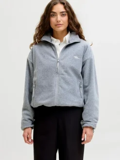 Freya Fleecejakke, Medium Grey Melange, XL