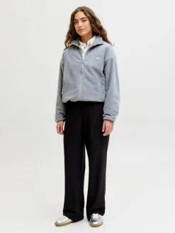 Freya Fleecejakke, Medium Grey Melange, XL