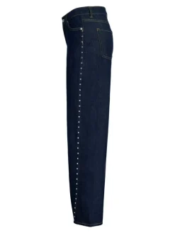 Fuji Ivy Barrel Jeans, Dark Blue Denim, W29/L30