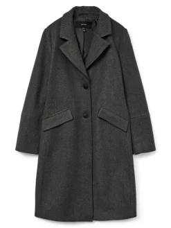 Furtonesara Lang Frakke, Dark Grey Melange, XL