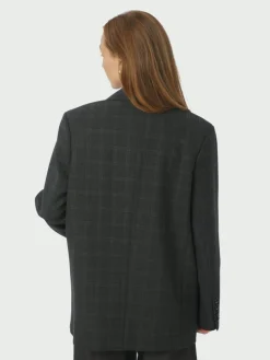 Gaby Check Blazer, Antracit, 36