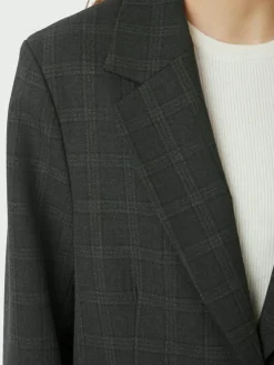 Gaby Check Blazer, Antracit, 36