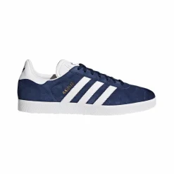 Gazelle Sneakers, Collegiate Navy/White/Gold Metallic, 43 1/3
