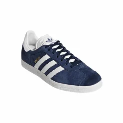 Gazelle Sneakers, Collegiate Navy/White/Gold Metallic, 43 1/3