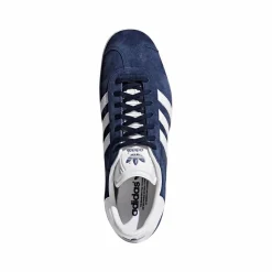 Gazelle Sneakers, Collegiate Navy/White/Gold Metallic, 43 1/3