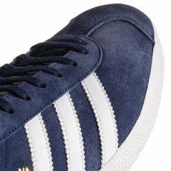 Gazelle Sneakers, Collegiate Navy/White/Gold Metallic, 43 1/3