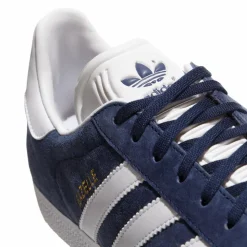 Gazelle Sneakers, Collegiate Navy/White/Gold Metallic, 43 1/3